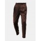 Men Solid Color Pleated Button Side Pockets Ankle Length Business Pants